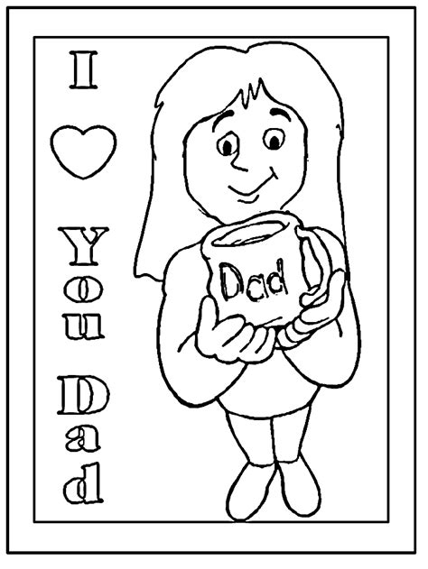 printable fathers day cards  color coloring home