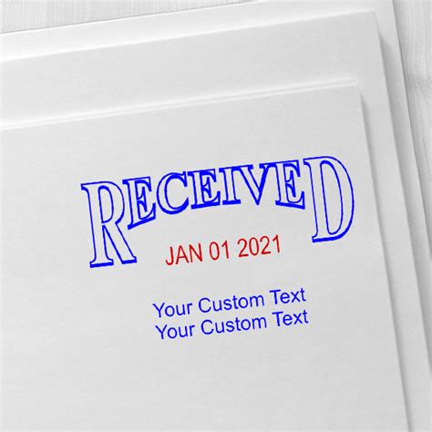received custom date stamp simply stamps