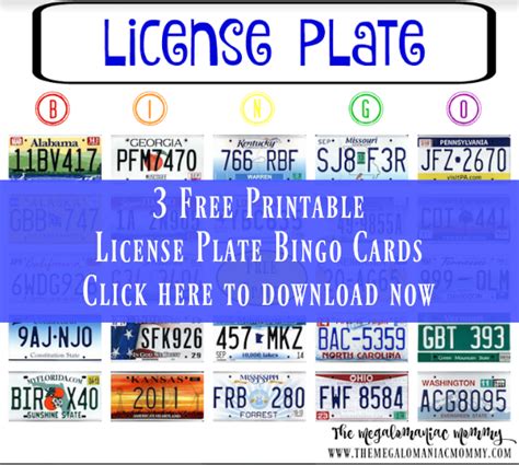fun   kids    traveling printable license plate