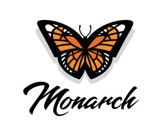 logopond logo brand identity inspiration monarch butterfly logo