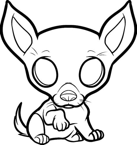chihuahua puppy dog coloring pages netart