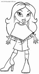 Bratz Coloring Pages Cartoon Color Para Kids Characters Printable Colorear Sheet Character Sheets Gif Colouring Plate Girls Dibujos sketch template