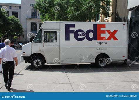 fed  van editorial stock image image  express lorry