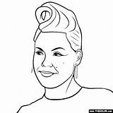 Pink Coloring Pages Thecolor Online Pop Stars sketch template