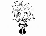 Coloring Rin Pages Miku Kagamine Hatsune Coloringcrew Users User Registered Lorna sketch template