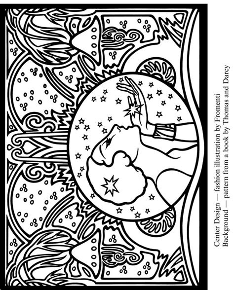 art deco designs stained glass coloring book pages printable coloring