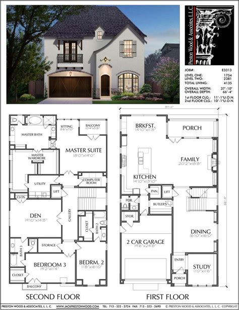 single family  story custom home plans residential development des preston wood