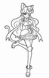 Coloring Pages Sailor Moon Precure Cure Pretty Glitter Force Cute Magical Girl Sheets sketch template
