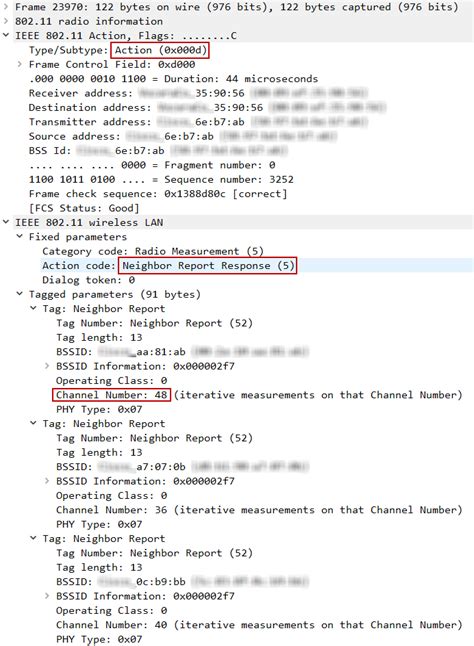 finding neighbor reports   wireshark capture mac wifi