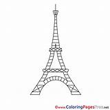 Eiffel Tower Coloring Colouring Pages Children Sheets Girls Buildings Coloringpagesfree Kids Sheet Paris Book Choose Board Printable sketch template