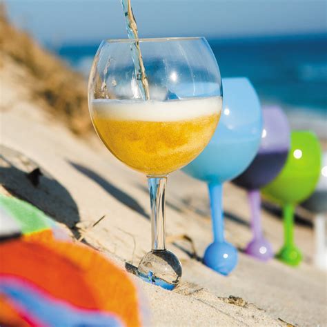 The Beach Glass Crystal Clear Floating Wine Glass The Beach Glass