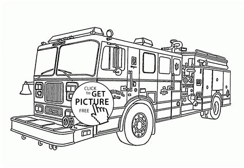 printable fire truck coloring pages
