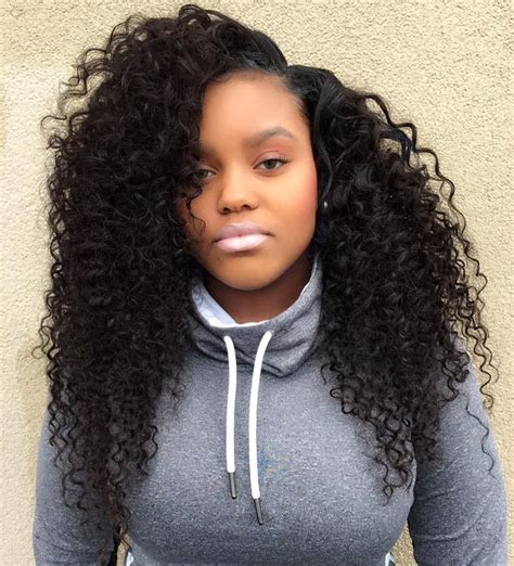50 best eye catching long hairstyles for black women curly weave