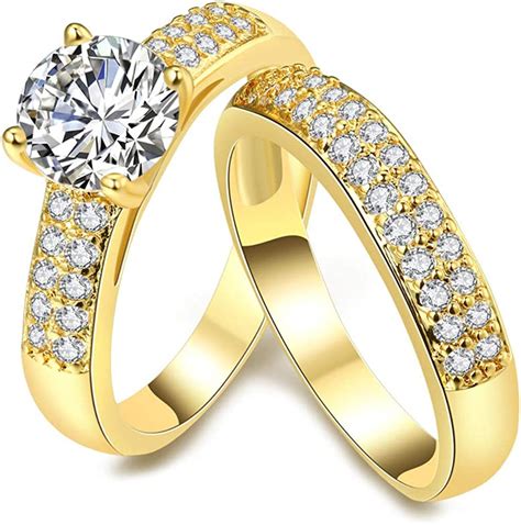 pair  rings  men  women wedding engagement ring wedding ring