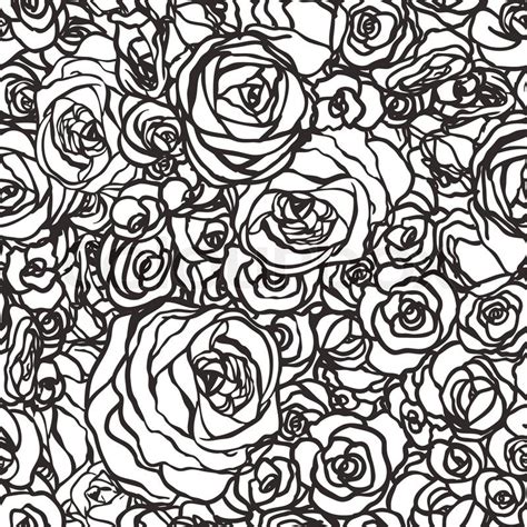 3853795 seamless pattern with flowers roses vector floral illustration in vintage style