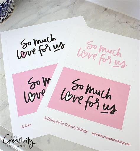 printable love prints  cards