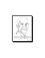 Obama Coloring Barack Pages sketch template