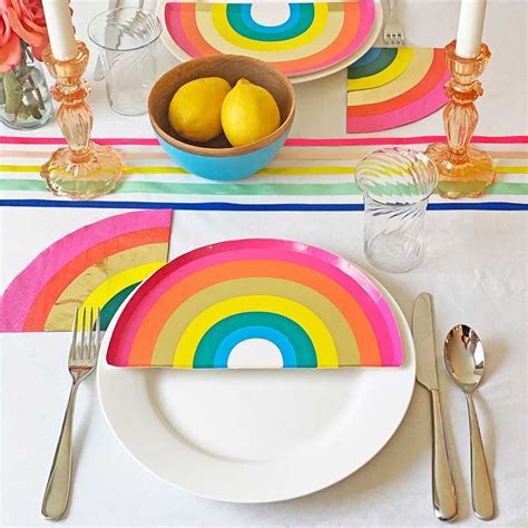 rainbow paper plate blooms   box