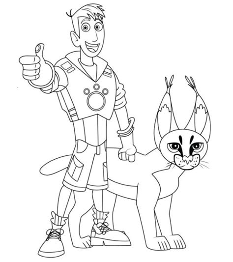wild kratts coloring pages  printable momjunction