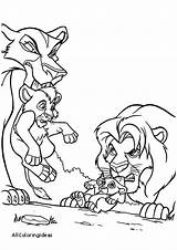 Coloring Lion Sarabi Getcolorings Scar Simba Mufasa sketch template