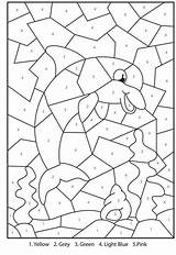 Color Adult Number Numbers Coloring Pages Dolphin sketch template