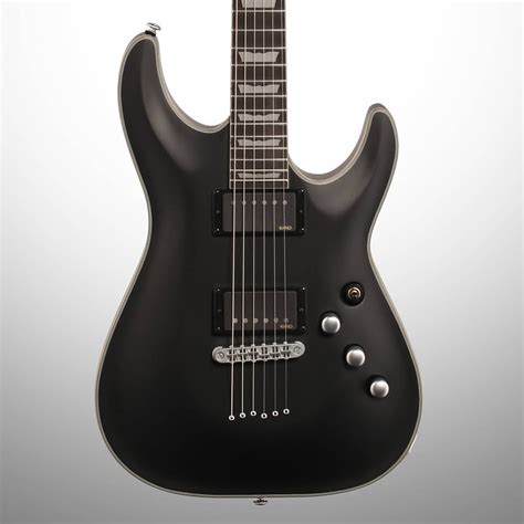 schecter   platinum electric guitar satin black zzounds reverb