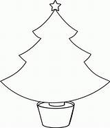 Tree Christmas Outline Clipart Template Drawing Simple Clip Plain Printable Templates Basic Coloring Outlines Pages Cliparts Silhouette Colouring Trees Card sketch template