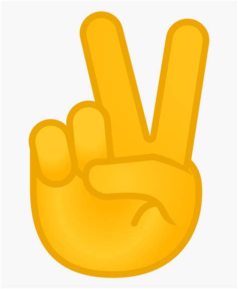 victory hand icon peace emoji hd png  transparent png image pngitem