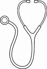 Clipart Stethoscope Doctor Clipground sketch template