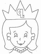 Queen Coloring Pages Alphabet Drawing Letter Printable Easy Alphabets Kids Clipart Colouring Print Education Book Clip Drawings Color Coloringpagebook Popular sketch template