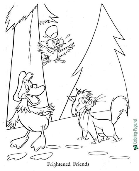 peter   wolf coloring pages fairy tale