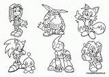 Coloring Sonic Pages Clipart Library Characters Hedgehog Shadow sketch template