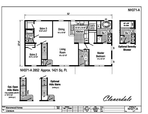 cloverdale donaway homes modular home floorplan  cloverdale