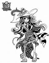 Monster High Coloring Pages Haunted Vandala Doubloons Hellokids Print Color Characters Girls Shine Shimmer Cat Online Ghost Pirate Dolls Marie sketch template