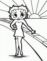 Betty Boop Coloring Pages Kids Printable Color Simple Search Yahoo Results Print Children Library Choose Board Imagixs Justcolor sketch template