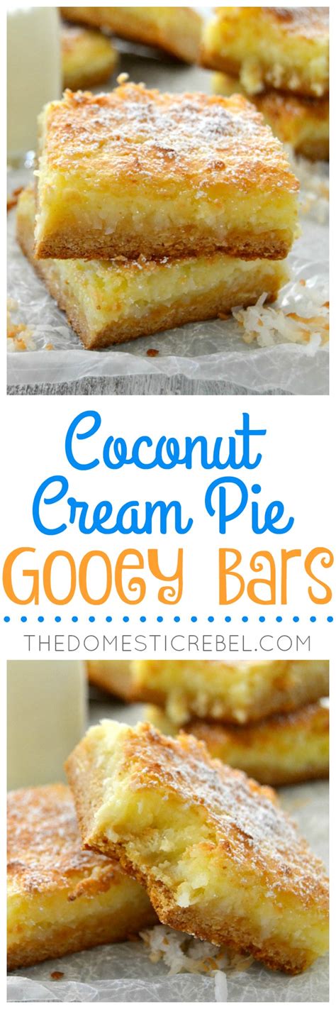 Coconut Cream Pie Gooey Bars The Domestic Rebel