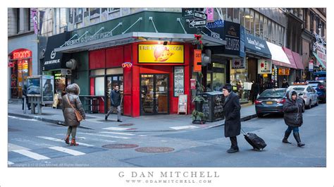 G Dan Mitchell Photograph Friendly Pizza — New York City