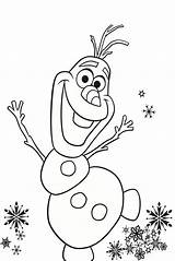 Coloring Olaf Pages Frozen Snowman Disney Winter Clipart Color Print Kids Popular Snow Birthday Happy Printable Christmas Getcolorings Elsa Library sketch template