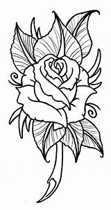 Tattoo Rose Designs Drawing Cool Easy Tattoos Outlines Outline Drawings Printable Flower Small Roses Flowers Pages Coloring Stencil Draw Clipartmag sketch template