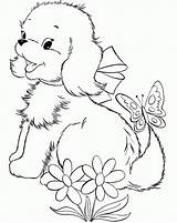 Coloring Pages Puppy Print Comments Dog Kids sketch template