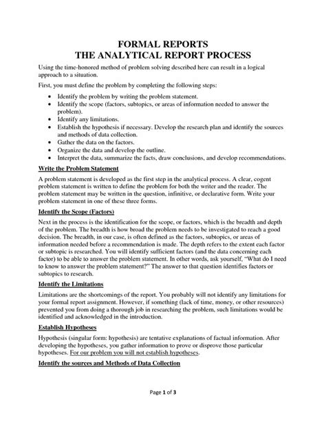 examples  professional business reports west roanoke  analytical report template