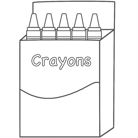 crayon printable clipart