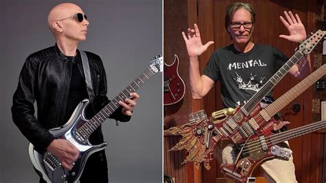 joe satriani   steve vai critiques   albums  release explains insane