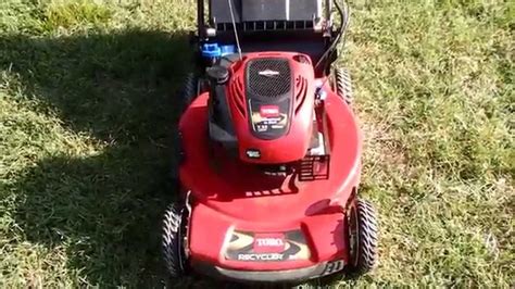 toro personal pace recycler lawn mower model   electric start moving sale oct