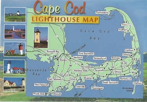 cape  lighthouse map cape  massachusetts  picclick