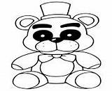 Coloring Pages Fnaf Five Nights Fredbear Freddys Printable sketch template