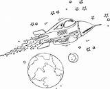 Coloring Pages Rocket Ship Colouring Rocketship Usa Meteor Rockets Pages3 Print sketch template
