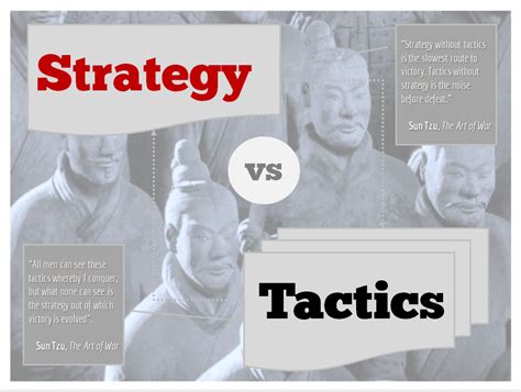 strategy  tactics     effectively