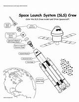 Rocket Sls Shuttle Nasas Rocks sketch template