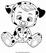 Baby Crying Dotty sketch template